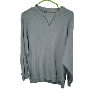 Aerie Waffle Knit Olive Green Sweater